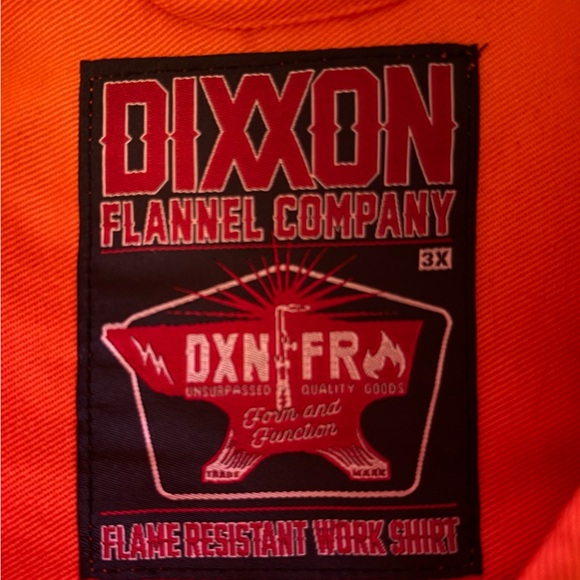 DIXXON Men's Bright Orange Button Down Shirt. - Picture 4 of 4